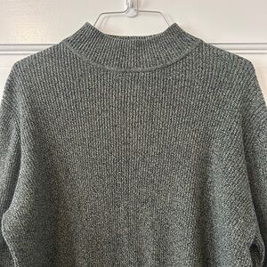 Gray Green Knit Pullover